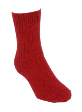 Possum & Merino Sock RED