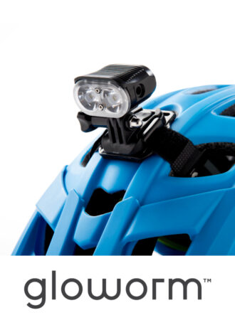 Gloworm Alpha PLus Lightset on Helmet