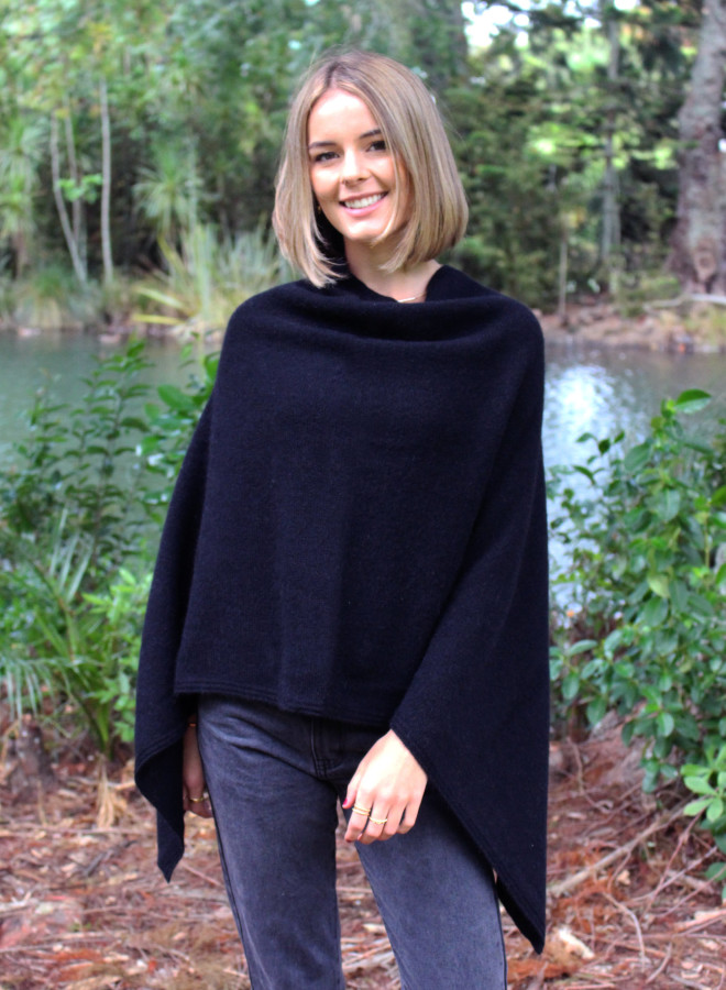 Possum & Merino Poncho