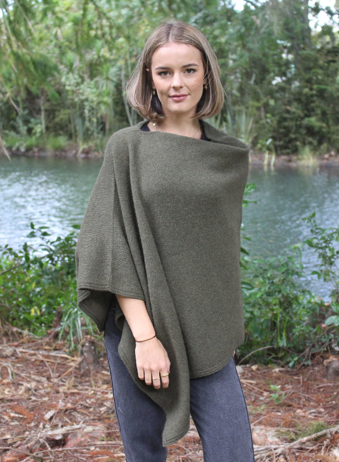 Possum & Merino Poncho