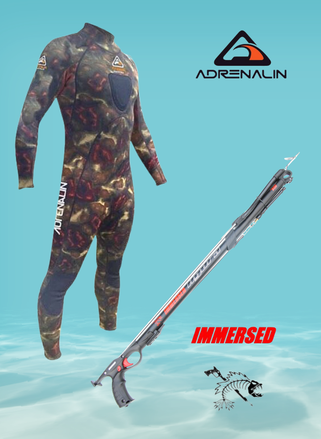 Camo Wetsuit & Speargun Combo